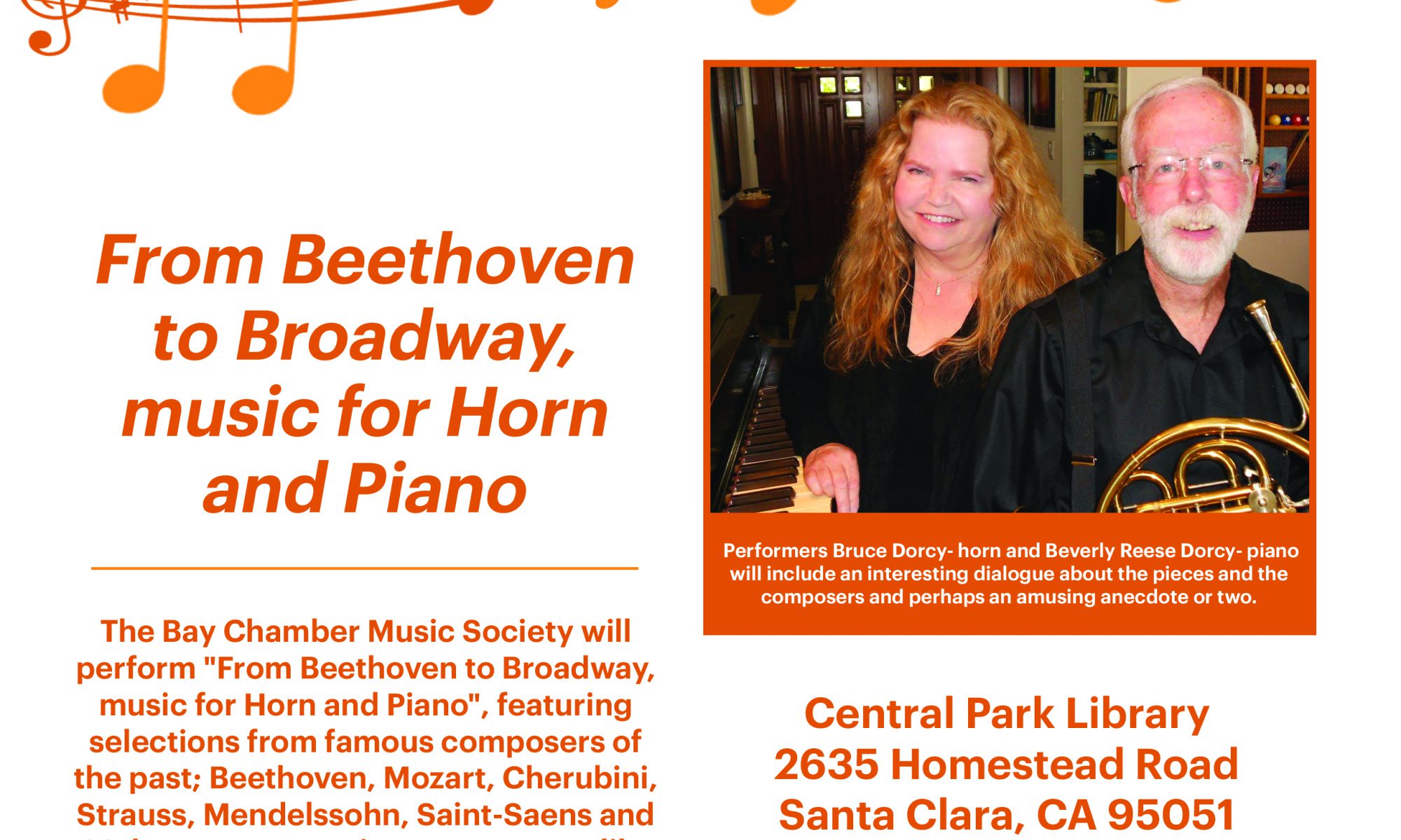 advertising the November 2019 Jan Lieberman concert sponsored by The Santa Clara City Library foundation and friends