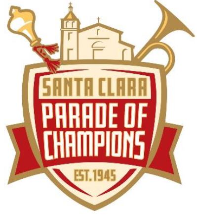 Santa Clara parade of champions logo