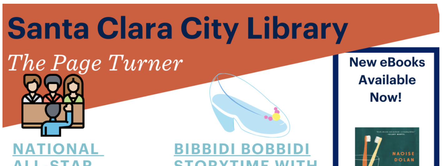 a clip of The Santa Clara City Library's newsletter