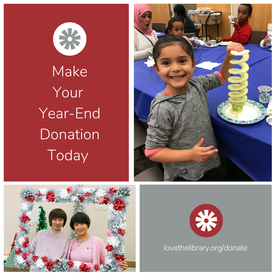 Make your year-end donation to The Santa Clara City Library Foundation and Friends