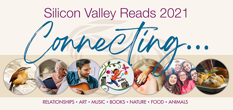 Silicon Valley Reads 2021 Logo: Connecting