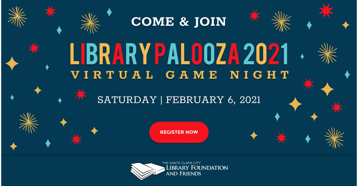 Register now for Librarypalooza 2021, a virtual game night benefitting The Santa Clara City Library foundation and friends