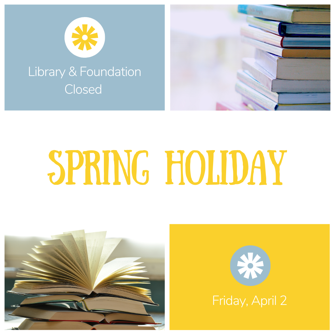 The Santa Clara City Library Foundation and Friends will be closed on April 2, 2021 for the spring holiday