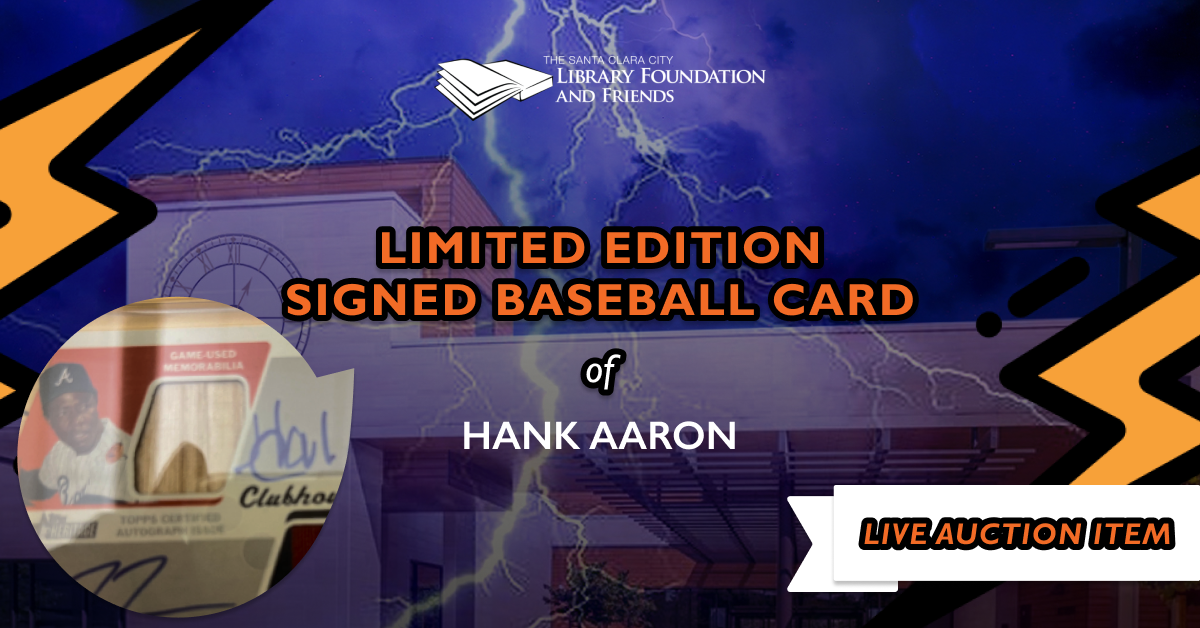 Limited Edition Autographed Hank Aaron Baseball card