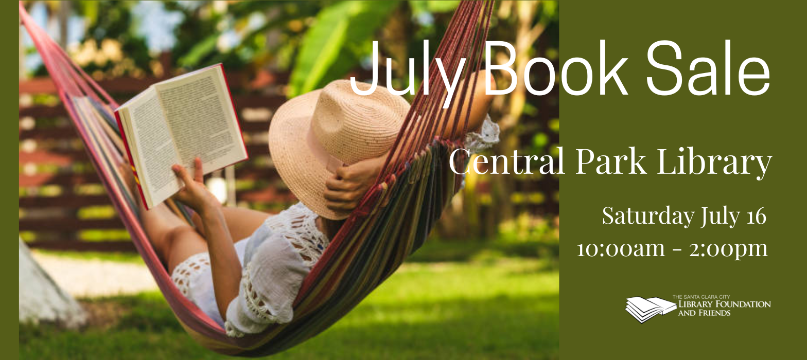 July Book Sale at Central Park Library on July 16 from 10am - 2pm