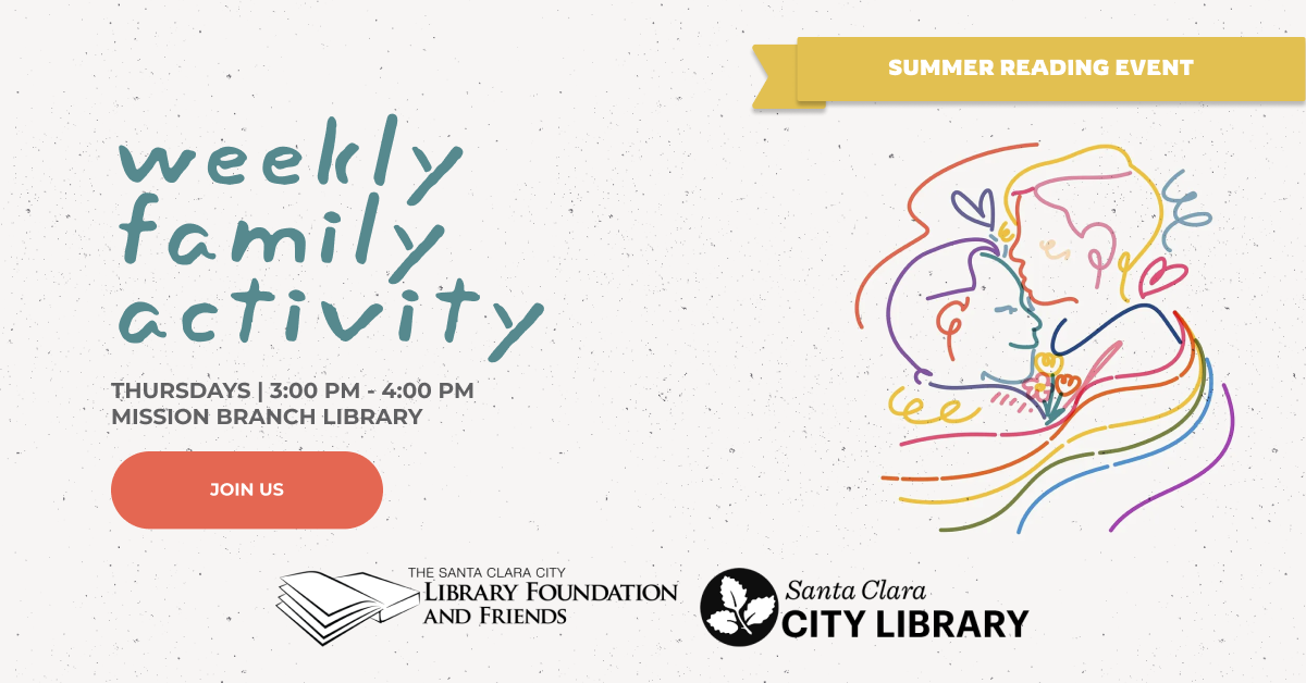 Weekly family activity at mission library