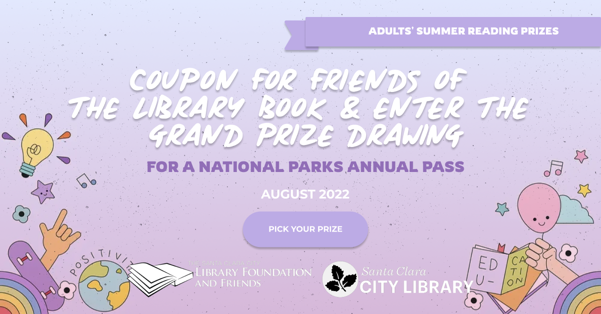 Adults, pick up your summer reading prize at your Santa Clara City Library branch