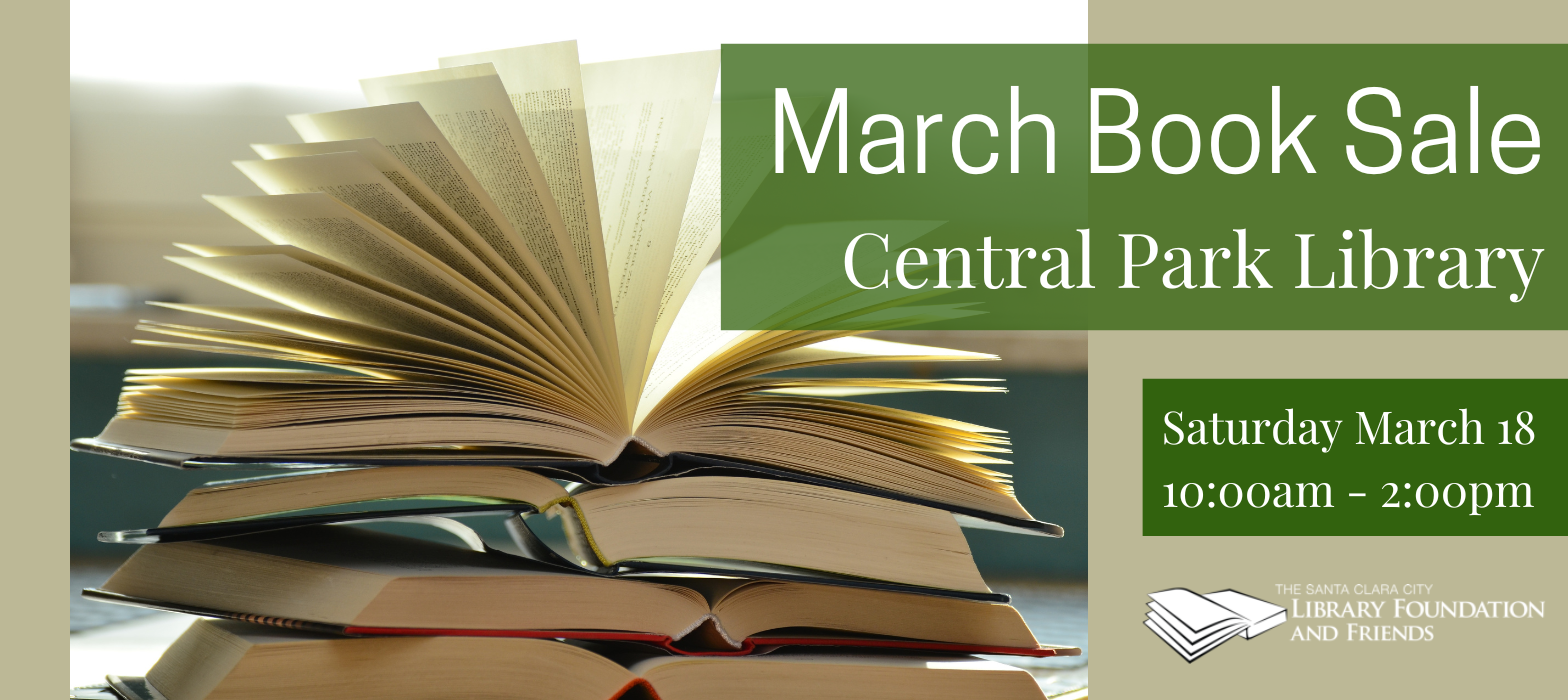 The Friends of the Santa Clara City Library's big monthly book sale for March 2023 is on Saturday march 18