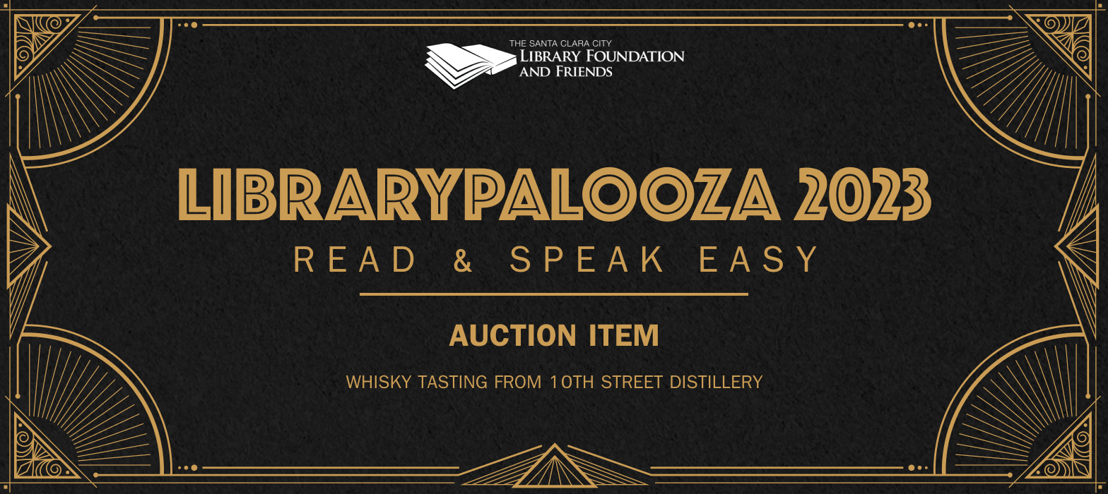 Whisky Tasting from the 10th Street Distillery, an auction item for Librarypalooza 2023: Read and Speak Easy
