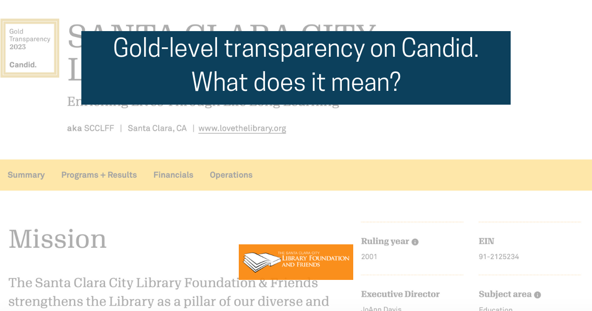 What does gold-level transparency mean on Candid?