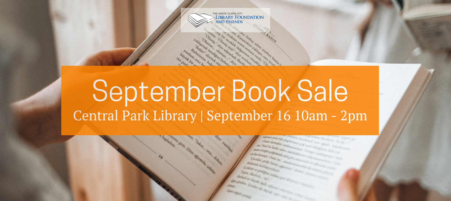 September 2023 Friends of the Library book sale at Central Park Library in Santa Clara