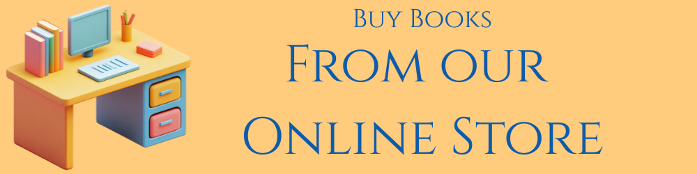 Banner that says "buy books from our online store"